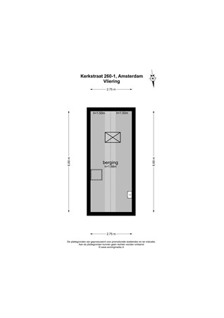 Floor plan - Kerkstraat 260-1, 1017 HA Amsterdam 